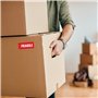 300 Etiquettes Fragile Rectangulaires Autocollantes en Rouleau - 98 x 40 mm - Fragile - 1 Rouleau de 300 Stickers pour Entrepren