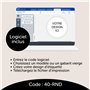 AVERY - 240 étiquettes blanches 40mm Rondes