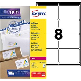 Avery Étiquettes Autocollantes Blanches
