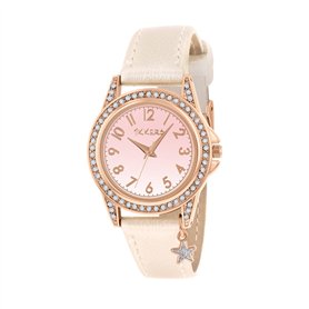 Tikkers Filles Analogique Quartz Montre avec Bracelet en Polyuréthane TK0203