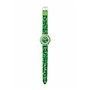 Minecraft Creeper Min9033 Montre à quartz pour apprendre l'heure Vert