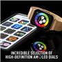 Reflex Active Amoled Series 30 Montre intelligente avec bracelet en maille en acier inoxydable 4,5 cm