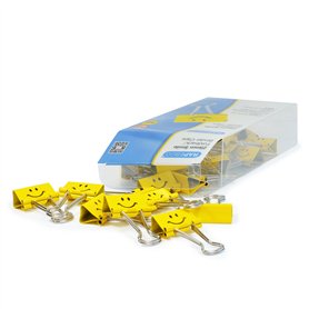 Rapesco 1427 Pinces à Double Clip Souriantes 25 mm