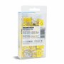 Rapesco 1427 Pinces à Double Clip Souriantes 25 mm, Jaune, Lot de 35