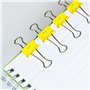 Rapesco 1427 Pinces à Double Clip Souriantes 25 mm, Jaune, Lot de 35