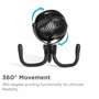 Munchkin Ventilateur de Poussette | Ventilateur Mini 360° Portable avec Lumières LED et 4 Vitesses | Indispensable Bébé | Noir