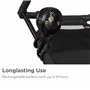 Munchkin Ventilateur de Poussette | Ventilateur Mini 360° Portable avec Lumières LED et 4 Vitesses | Indispensable Bébé | Noir