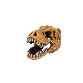 CLASSIC T-Rex Dinosaure Crâne Aquarium Ornement - Décoration Préhistorique Aquarium - 127x75x77mm