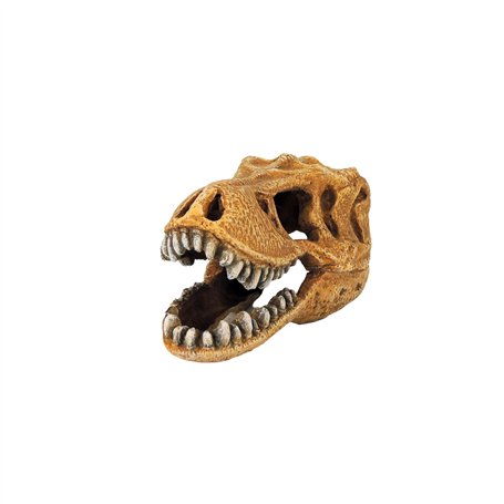 CLASSIC T-Rex Dinosaure Crâne Aquarium Ornement - Décoration Préhistorique Aquarium - 127x75x77mm