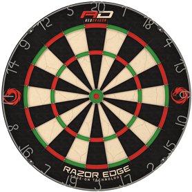 RED DRAGON RazorEdge Cible de fléchettes en Poils de qualité Professionnelle approuvée par Tournoi