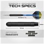 WINMAU Darts Cadet Twinset - Acier de qualité supérieure - 19g Jeu de fléchettes à Pointe en Acier avec ailettes et tiges de flé