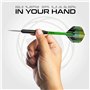 WINMAU Darts Cadet Twinset - Acier de qualité supérieure - 19g Jeu de fléchettes à Pointe en Acier avec ailettes et tiges de flé