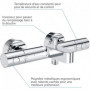 GROHE Mitigeur thermostatique bain douche Precision Get. montage mural. indicate 229,99 €