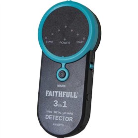 Faithfull DET31 Détecteur de montants/métaux/câbles sous tension 3 en 1