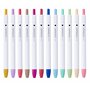 Zebra Pen CLiCKART Feutre rétractable 2,0 mm Couleurs claires Boîte de 12