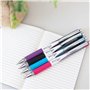 Zebra Classic Z-Grip Flight Stylos à bille – 1,2 mm – Noir, vert, bleu, bleu clair, violet et rose – Lot de 6 – Dans un coffret 