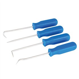 Silverline 427723 Lot de 4 Piques et Crochets 140 mm