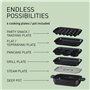 Panasonic NF-GM600KXE Multicuiseur Electrique 6-en-1, 1400W, 40-250°C, 9 Modes Automatiques, 6 Accessoires, Extracteur de Fumée,