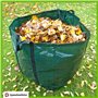 2 X Résistant Jardin Sac Déchets Ordures Superflues Pelouse Sac Imperméable Couleur vert foncé