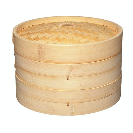 KitchenCraft World of Flavours - Panier de Cuisson Vapeur en Bambou