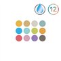 Derwent - Palette de Peintures Aquarelles Métalliques avec 12 Demi-Godets, Idéale pour la Peinture et les Loisirs Créatifs, Qual