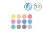 Derwent Pastel Shades - Palette de Peintures Aquarelles avec 12 Demi-Godets de Peinture, Idéale pour la Peinture style Gouache, 