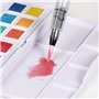 Derwent Pastel Shades - Palette de Peintures Aquarelles avec 12 Demi-Godets de Peinture, Idéale pour la Peinture style Gouache, 