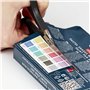 Derwent Pastel Shades - Palette de Peintures Aquarelles avec 12 Demi-Godets de Peinture, Idéale pour la Peinture style Gouache, 