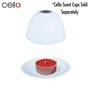 Cello Photophore en Porcelaine – Motif Tournesol & Papillon avec Projection 3D et Message pour Bougies Chauffe-Plat parfumées ou