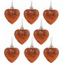 Christmas Concepts® Boules de Sapin de Noël en Forme de cœur en cuivre de 8 x 60 mm (2
