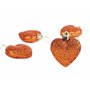 Christmas Concepts® Boules de Sapin de Noël en Forme de cœur en cuivre de 8 x 60 mm (2,4")