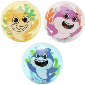 Toyland® Lot de 3 balles Lumineuses et secouées Baby Shark de 8 cm