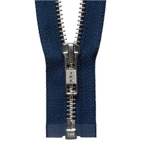 YKK Fermeture Éclair en métal sans Nickel Bleu Marine 66 cm