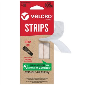 VELCRO Marque | Bandes Eco adhésives | Bandes Autocollantes Résistantes à Crochets et Boucles