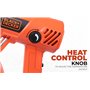 BLACK+DECKER KX2001K-QS Décapeur thermique filaire - 8 accessoires - Livré en coffret 2000W, 230V, 2000W