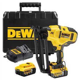 DEWALT - Cloueur de Finition XR 18V 5 Ah - DCN660P2-QW - Cloueur sans Fil avec Coffret