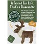 Living Nature Renne Debout, Renne en Peluche Douce et Réaliste, 26cm, Marron
