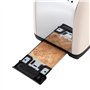 Russell Hobbs Grille pain [pour 2 tranches] Colours Plus Jasmin (6 réglages, fentes longues, dorage rapide, surélévation, décong