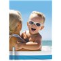 Dooky Baby Banz Blue Star Lunettes de soleil pour bébés (lunettes pour enfants de 0 à 2 ans, protection UV-A & UV-B, protection 