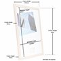 Hampton Frames OSLO OSLA3NG Cadre photo en plexiglas sans verre effet bois naturel A3 30 x 42 cm