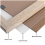 Hampton Frames OSLO OSLA3NG Cadre photo en plexiglas sans verre effet bois naturel A3 30 x 42 cm