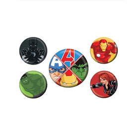 Lot de 5 badges Marvel Avengers (Avengers Assemble)