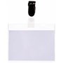 PAVO Pack de 25 Badges avec Clip 60 x 90 mm Transparent