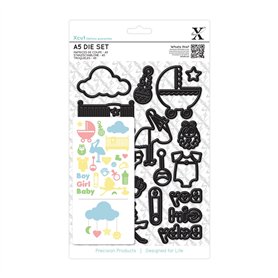 Xcut Docrafts XCU 503264 A5 Nouveau Jeu D'icônes de Bébés (23 Pièces)