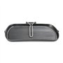 Vogue K417 Poêleà griller en fonte antiadhésive 380 x 225 x 37 mm Noir
