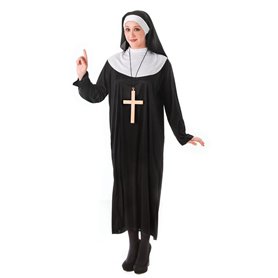 Bristol Novelty Ac982 Costume Nonne Taille plus
