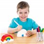 Baker Ross Tirelires en céramique arc-en-ciel à peindre pour décorer et afficher les enfants - Créations en porcelaine créative 
