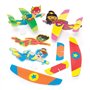 Baker Ross Planeurs superhéros étoilés à colorier (lot de 8)