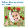 Baker Ross FE982 Mini Formes en Bois pour Enfants motif Sapin de Noël - Lot de 72, Forme en Bois a Peindre Decoration, Loisirs C