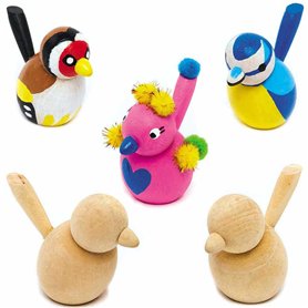 Baker Ross Oiseaux Bois a Peindre - Lot de 6